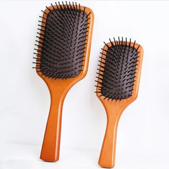 

Air Cushion Wood Hair Straighten Massage Comb Hairdressing Detangle Salon Hair Styling Brush Professional Makeup Tools