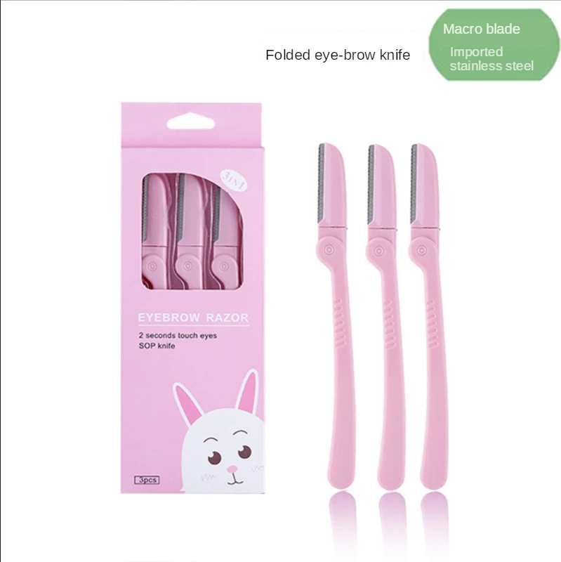 

Foldable Portable Women's Razors Makeup Facial Eyebrow Lip Folding Razor Hair Remover Sharp Stainless Steel Cutting Knife Safety