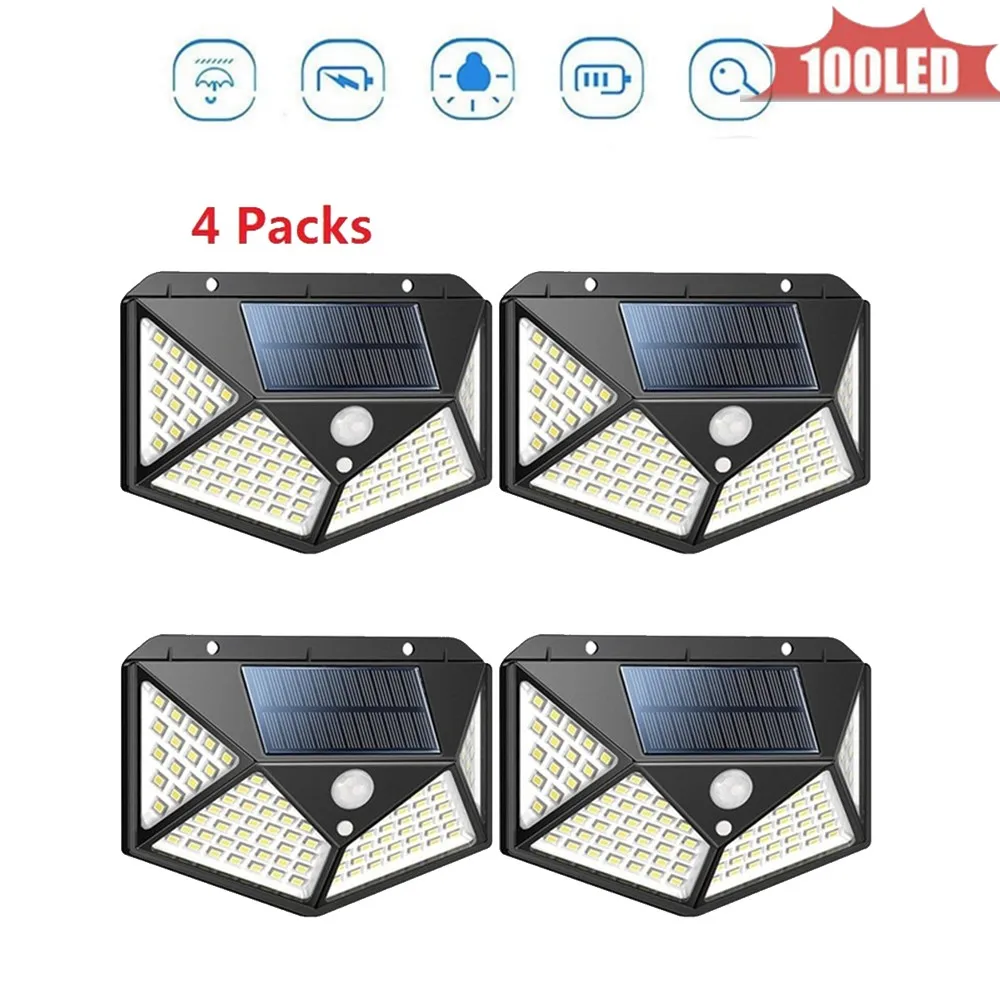 

100 Degree Radar Sensor Led Solar Lamp Dark Light Auto On Smart Night Light Motion Detector High Sensitivity Outdoor Lighting 4