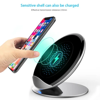 

QI Inductive Wireless Fast Charger Stand Charger Fast Charging Station Phone Stand Charger Multi-Purpose Sturdy Durable