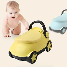 Модный Многофункциональный Детский горшок для малышей, креативное веселое желтое автомобильное обучающее сиденье для унитаза для детей, 3 цвета