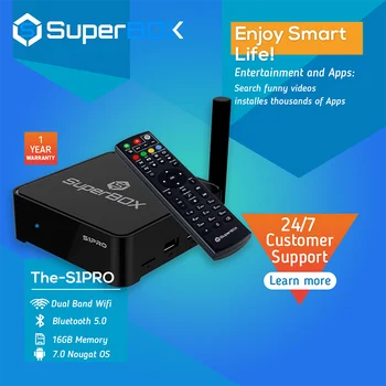 

Super Box S1 pro android box 6k HD can install Blue TV Blu VOD for USA Canada Latino stable smart box with Unlimited service