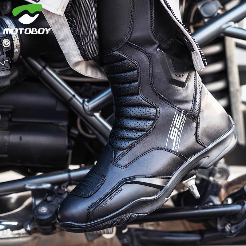 Motorcycle Boots Casual Botas Moto Men Motocross Shoes Breathable Motorbike  Biker Chopper Cruiser Touring Botas Para Hombre - AliExpress