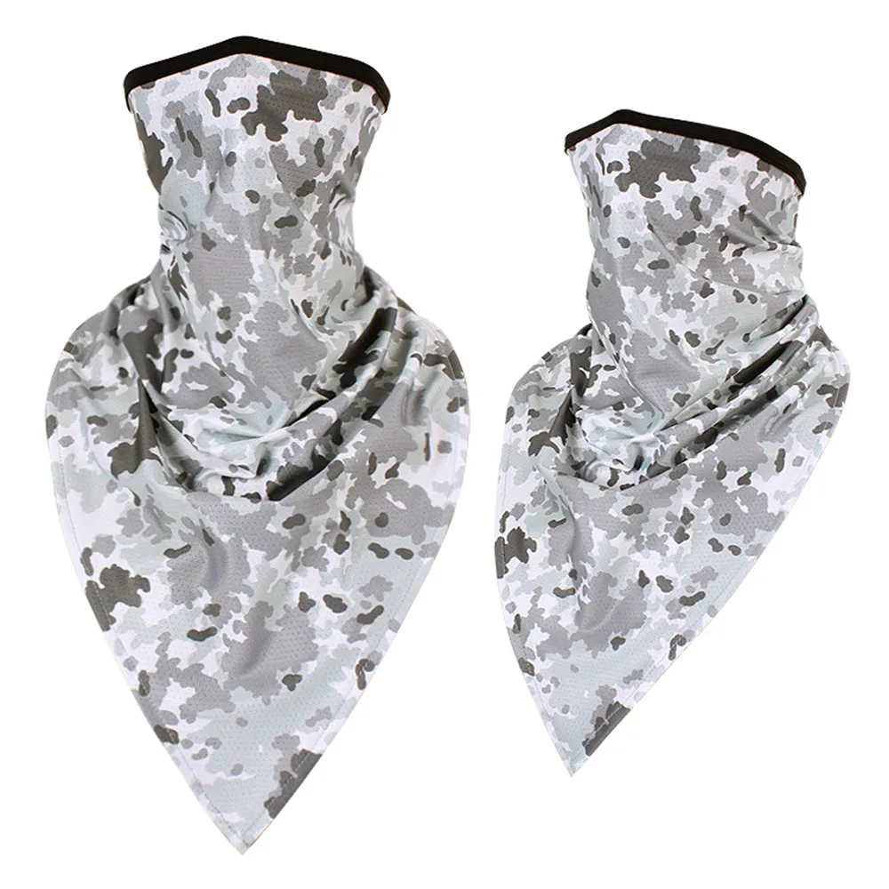 Windproof Tactical Ski Camo Triangle Scarf Sports Bandana Face Mask Fishing Cycling Running Neck Gaiter Cover Headband Men Girl - Цвет: 18