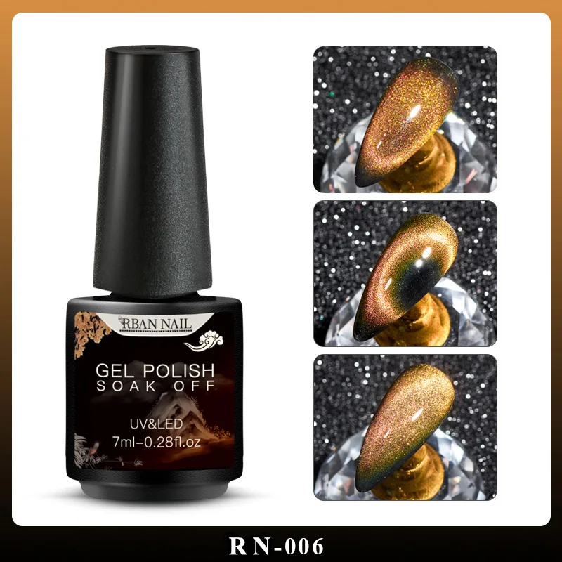 RBAN NAIL 5D/7D/9D кошачий глаз гель лак для ногтей Хамелеон для использования с магнитом гель для ногтей длительный носок от лазера Сияющий УФ светодиодный лак для ногтей - Цвет: TS05092
