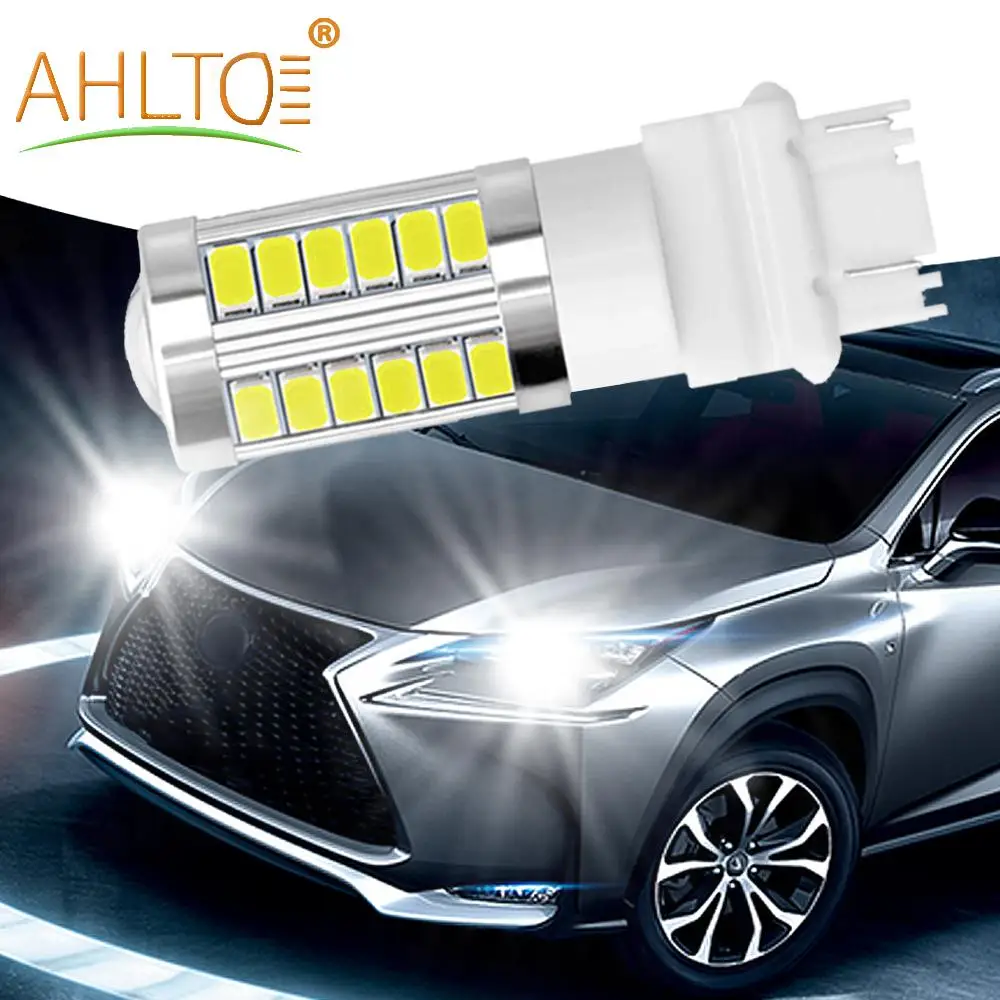 10X светодиодный автомобильный стоп светильник сигнал белый 7443 3157 33SMD 5730 задний