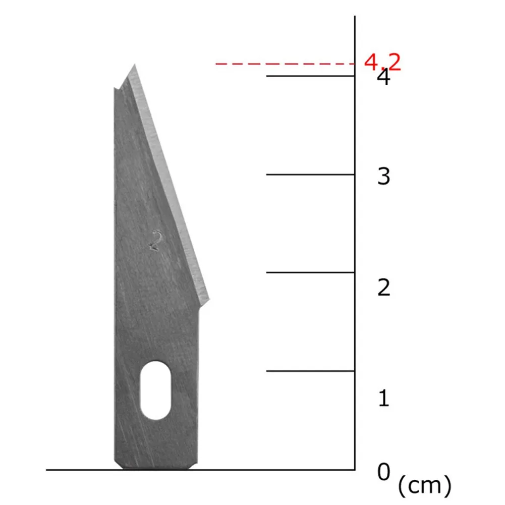10Pcs Carving Klinge Austauschbare 1/2/3/4/7/10/11A/11B/12/16/17/19/20/21 Silber DIY Hand Werkzeuge Handwerk Skalpell Multifunktions Klinge – Detail 10