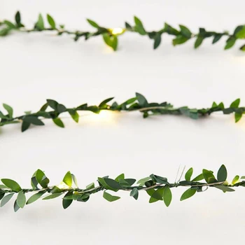 

10M Leaves Ivy Leaf Garland LED Fairy String Lights Home Wedding Party Decor For Holiday, Festival, Christmas