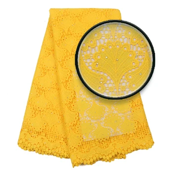 

African Lace Fabric 2020 High Quality Lace French Nigerian Cord Embroidery Lace Fabrics For Wedding Party Dress Sewing YA3398B-4