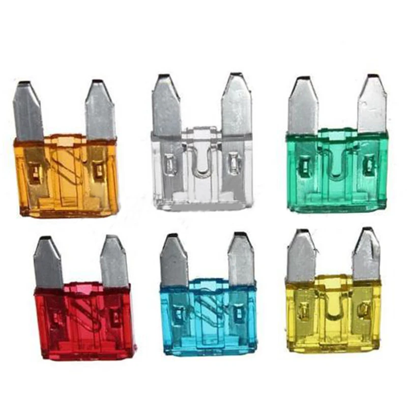 

60* Zinc Alloy Plastic Mini Fuse 5A-30A AMP 11.5x4x16mm Assortment Parts Set Kit