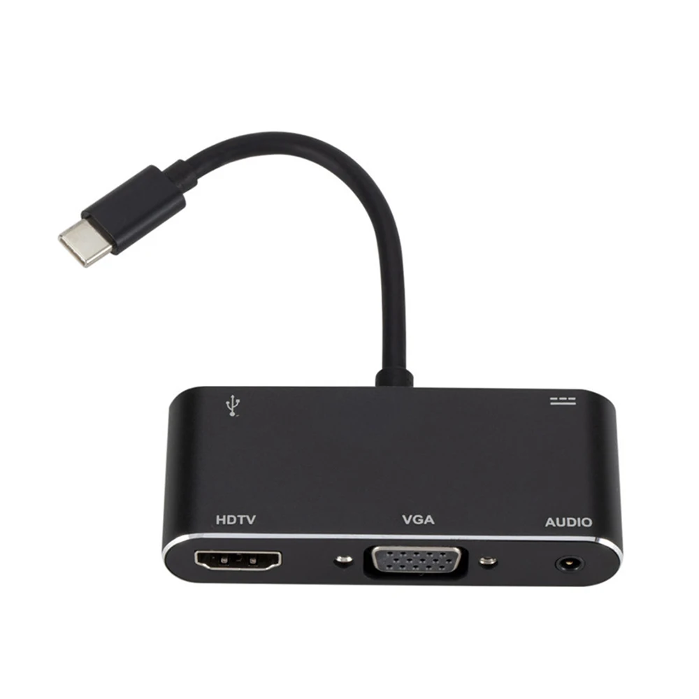 5 в 1 USB-C type-C к HDMI концентратор адаптер VGA кабель аудио USB 3,0 PD конвертер адаптер