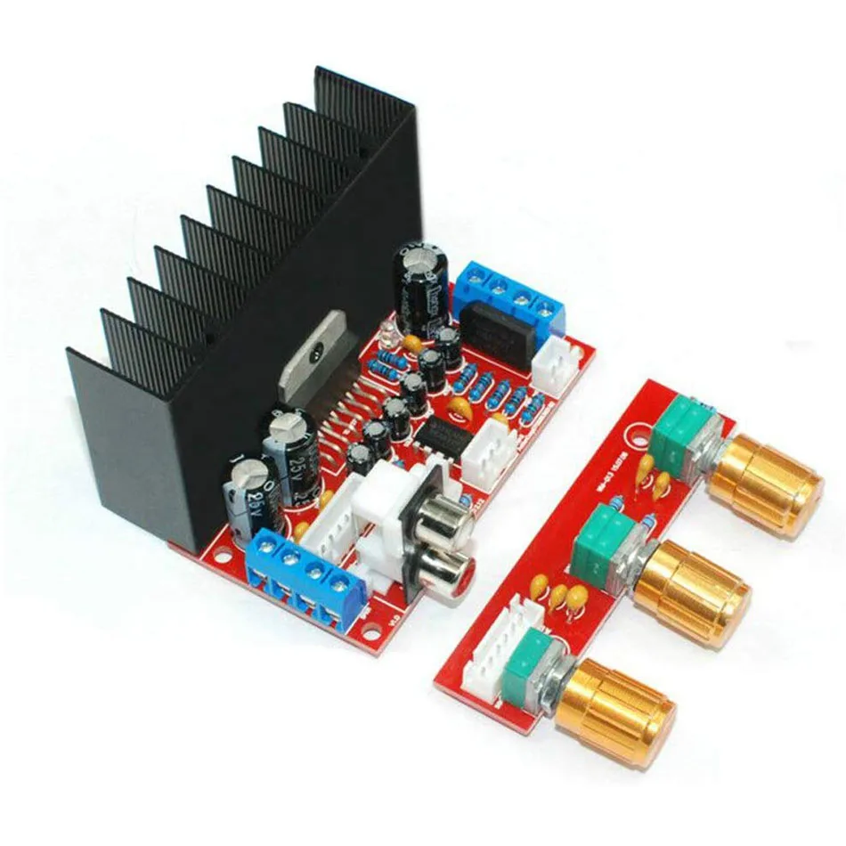 Aokin TDA7377 Audio Amplifier Board Single Power Computer Super Bass 2.1 Amplifier Board 3 Channel Sound Amplifier DIY Suite speaker amp Audio Amplifier Boards