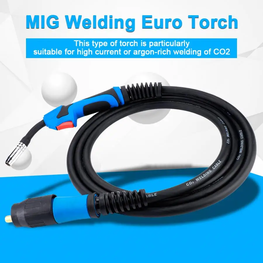 

MIG Gas Shielded Welding Torch MB15AK Euro Standard Fitting Connector Flamethrower Blow torch Domestic Delivery