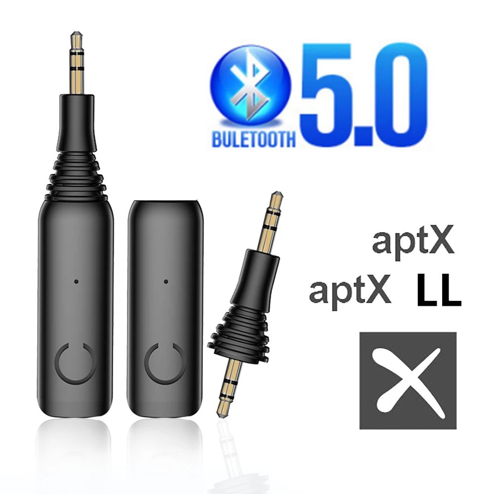 Low latency 5 0 Audio Bluetooth Receiver QCC3005 Chip aptX LL AAC SBC AUX 3 5MM RCA With Mic Wireless Adapter For Car Headphone