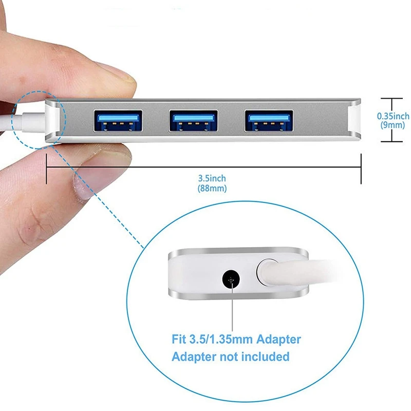 4 порта USB 3 0 разветвитель расширитель мобильный телефон внешний кабель для