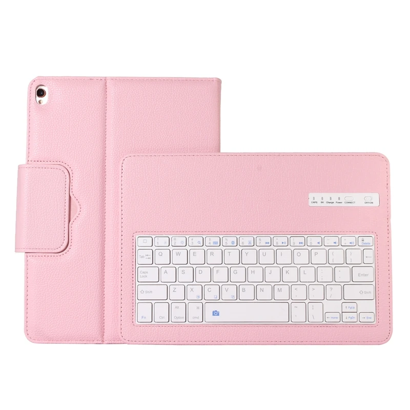Чехол с клавиатурой для IPad 10,2, Bluetooth, чехол с клавиатурой для Apple IPad 7, 7го поколения, A2200, A2198, A2232, кожаный чехол - Цвет: PINK