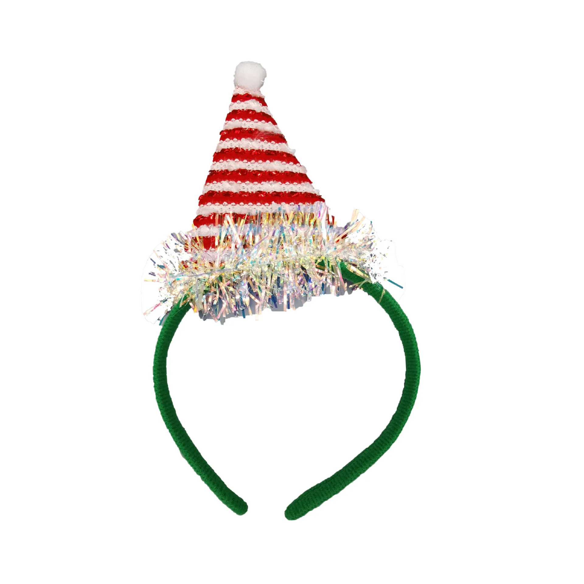 Glitter Christmas Tree Shape Hairband Wash Face Hair Holder Christmas Decorations Costumes Headband New Year Kids Gifts Navidad