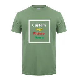 Personalized High-Quality Cotton T-Shirt with Custom Design Options - XXXL (Military Green)