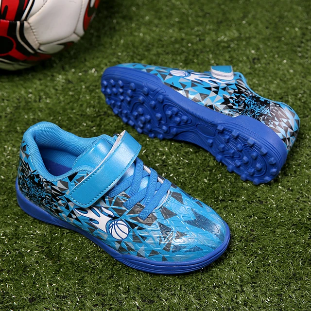 Zapatos de fútbol para niños y niñas de entrenamientos deportivos de uñas rotas para estudiantes de primaria, pegatinas mágicas de para jóvenes - AliExpress