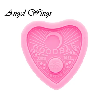 

Ouija Board Hearts Badge Reel As Well Silicone Molds DIY Jewelry Shiny Epoxy Resin Mould Custom Wholesale DY0336