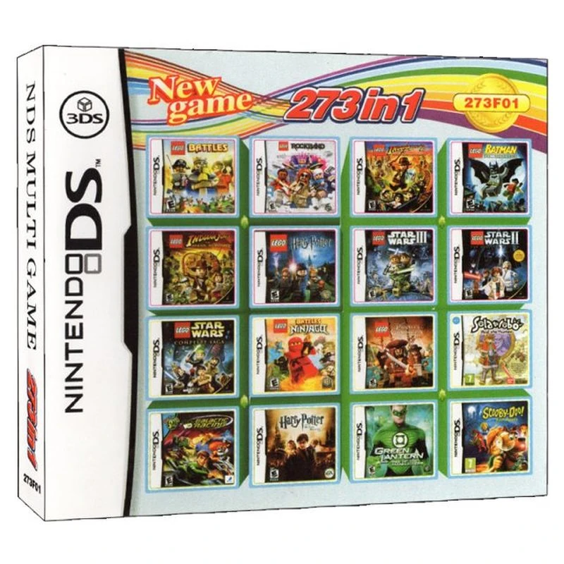 273 In 1 Compilations Video Game Cartridge Card For Ds 2ds 3ds Nds Ndsl Ndsi Game Console Super Combo Multi Cart Game Collection Cards Aliexpress