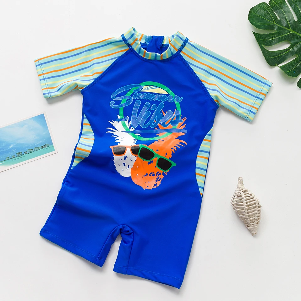 28year Toddler Baby Boys Surfing Suit High Quality Boys Swimwear One