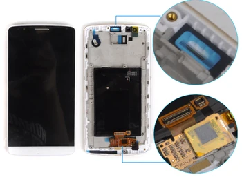 

Promotion D855 Lcd Repair Part For LG G3 LCD D851 D850 Display Touch Screen Digitizer Assembly With Frame Free Shipping