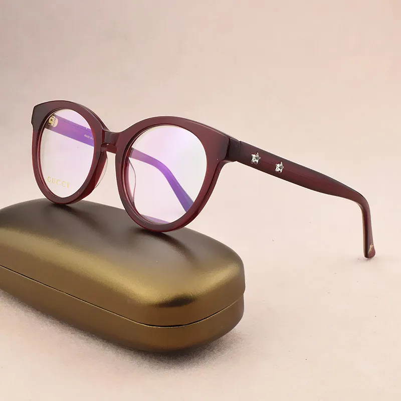 Новая модная брендовая оправа для очков женские компьютерные очки при близорукости, оправа женские очки по рецепту круглые оправы для очков gg0348O