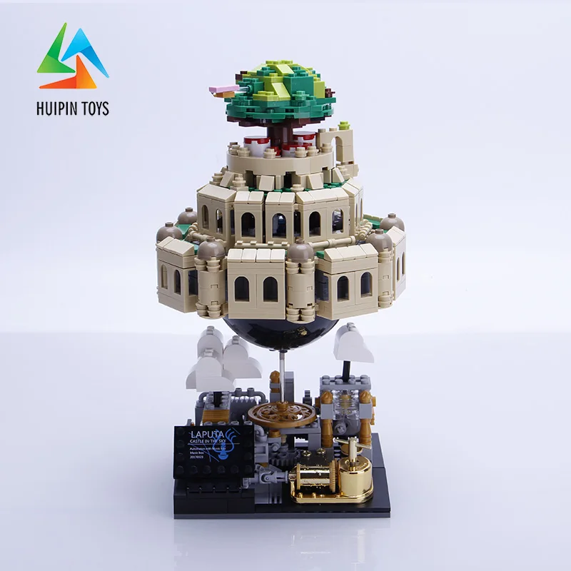 1179 шт. XINGBAO строительные блоки игрушки XB-05001 Moc Laputa: замок в небе кирпичи с Подарочная музыкальная шкатулка для детей 4PX