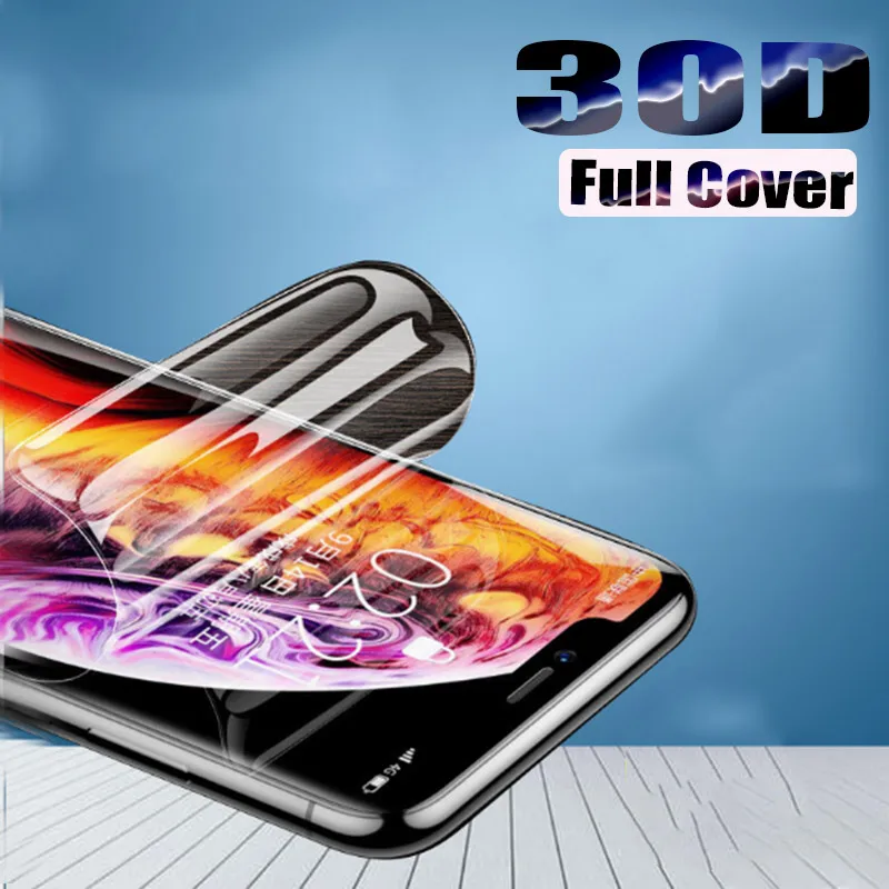 30D полное покрытие краев Защитная пленка для IPhone 6 6s 7 8 Plus Защита экрана X XS Max XR