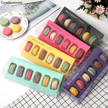 

New creative macarons boxes containers for chocolate biscute macarons baking pastry packaging box cases favors and gifts