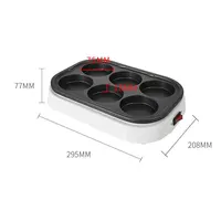 Electric Eggs Roasted Hamburger Machine Red Beans Cake Crepe Maker MINI Pie Pancake Baking Fried Egg Omelette Frying Pan EU 2