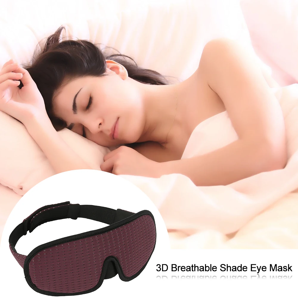 Маска для глаз маска для сна 3D из дышащего материала Memory Foam контуры модульный маска на глаза для сна маска для сна контура глаз легкого Сна Blindfold
