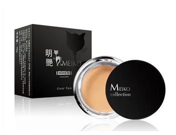 

Genuine Product Meiko Concealer Foundation Cream. Studio Cover Acne Freckles Dark Circles Under-eye Puffiness Shading Cream