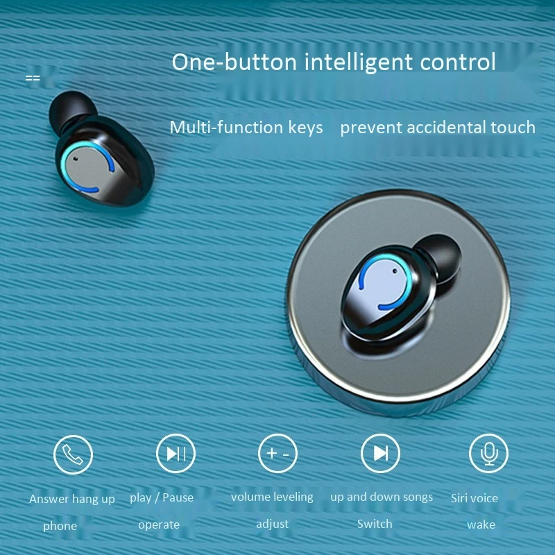F9 6 Cylinder TWS Wireless 3D Mini Bluetooth Earphone 5 0 with Dual Mic Sports Waterproof Stereo HIFI Bass Surround Headset