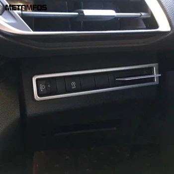 

For Peugeot 3008 GT 2017 2018 2019 2020 Head Light Lamp Headlight Switch Cover Trim Decoration Interior Accessories Car Styling