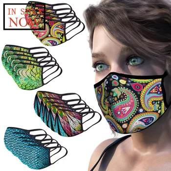

Mustache Beard Face Mask Cover Washable Reusable Mask Custom Printed Comfortable Mouth Masks Windproof Mouth-muffle Mascarillas