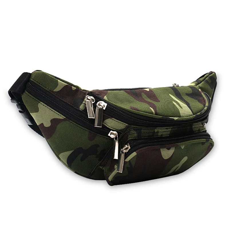 Brief Design Men Belt Waist Pack Large Capacity Phone Money Waist Bags Male Waterproof Male Travel Fanny Pack Durable Chest Bag - Цвет: Camouflage