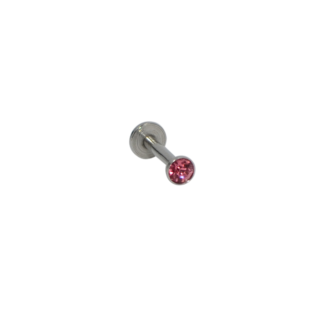 16g 1.5-3mm AAA Zircon Labret Lip Bar Stud Piercing 16 Gauge Stainless Steel Cartilage Ear Tragus Stud Piercing Earring