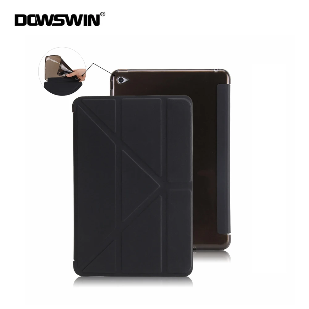 

For Ipad Mini 4 Case Wake Up & Sleep Smart Cover TPU Soft Back Cover For Ipad Mini 1 2 3 Stand Flip Case For Ipad Mini Case