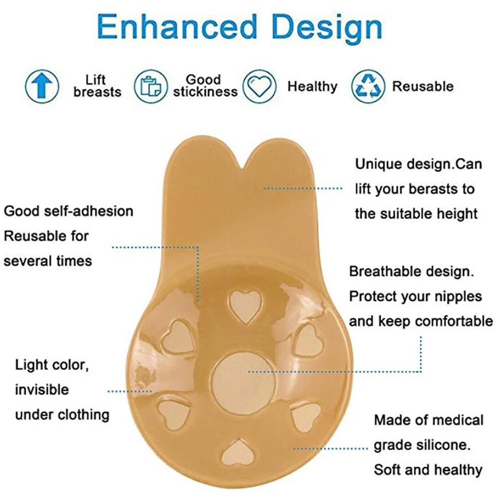 Женская подтяжка груди невидимая накладка на сосок клей без бретелек без спинки палка на бюстгальтере силиконовые наклейки на грудь