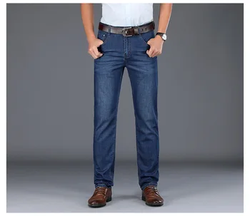 

JS928J-Spring and summer jeans men's loose straight tube men's pants business pants