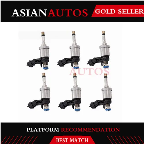 

6pcs/Lot Fuel Injector For GMC Acadia Cadillac CTS STS Chevrolet Camaro Traverse 12638530 12611545 12632255 0261500056