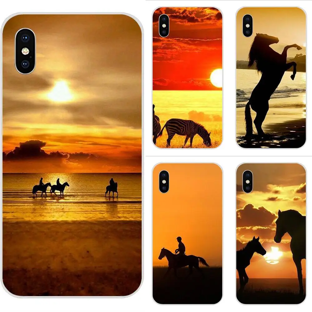 Мягкий модный мобильный телефон Horse Sunset Africa для Huawei P7 P8 P9 P10 P20 P30 Lite Mini Plus Pro Y9 Prime P