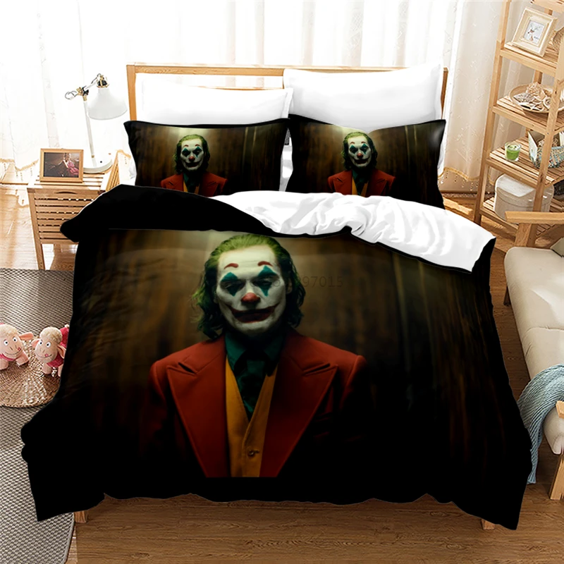Parure de lit imprimée Joker 3D, ensemble de literie avec housse de couette  et taie d'oreiller, pour adultes et enfants | AliExpress