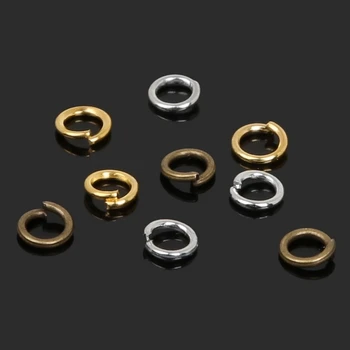 

1000pcs 0.7x4mm Open Jump Rings Gold Rhodium Bronze Split Rings Connectors For Diy Jewelry Making Findings Accessories Supplies