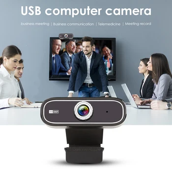 

1080P HD USB Webcam Video Conference Live Streaming Web Camera with Microphone Widescreen Video Work Home Accessories