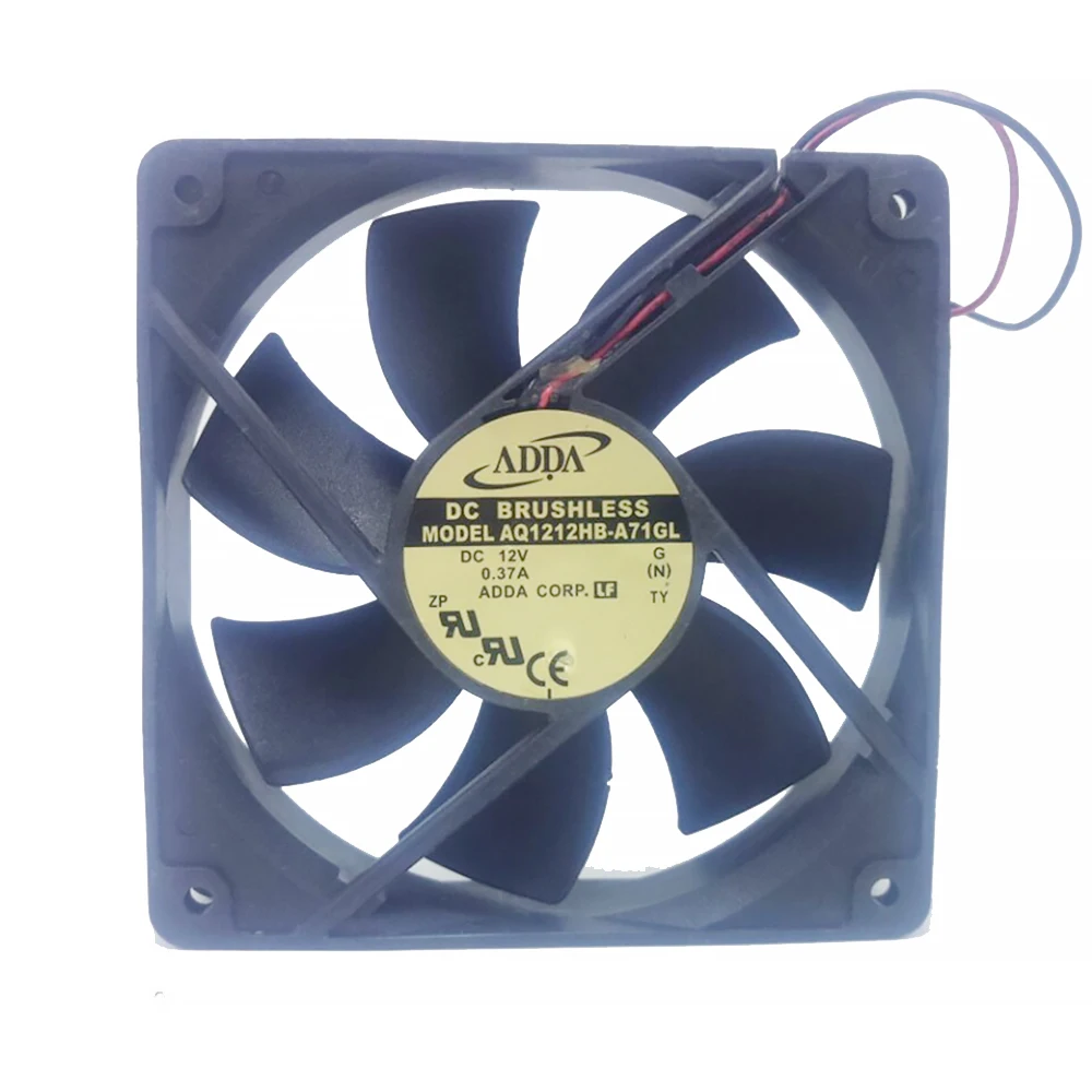 

For ADDA AQ1212HB-A71GL DC 12V 0.37A 12CM 120x120X25mm Server Cooling Fan