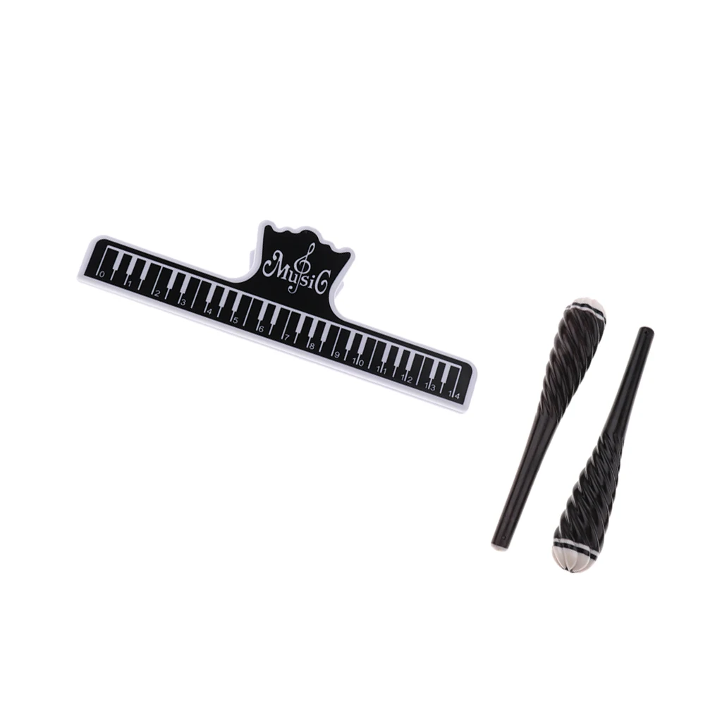 1 пара черный вал сандалового дерева держатель музыкальной бумаги для любителей струнного инструмента