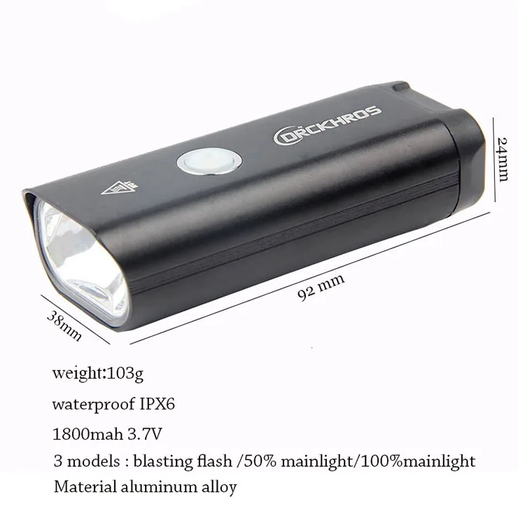 Discount Bike Light USB Rechargeable Bicycle LED Lights Waterproof Cycling Safety Battery Headlight Handlebar Flashlight Accessories 1